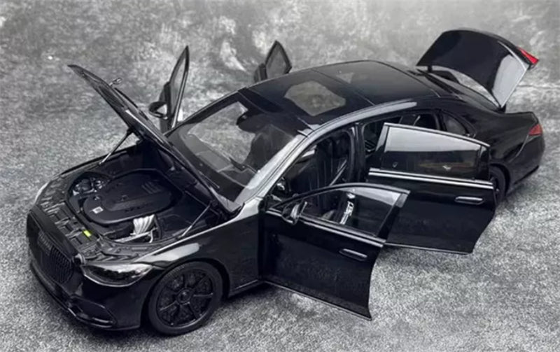 1:18 Mercedes Maybach S680 2023 Black - Black wheel hub Almost Real Limited Edition 1008PCS ONLY DIECAST Model