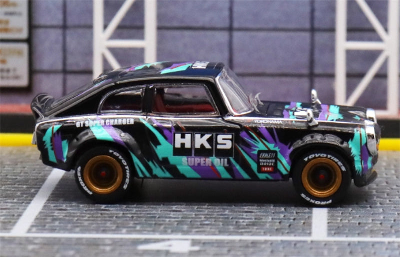 Mortal Honda S800 HKS coating 1:64 Car Pre-built Model view3