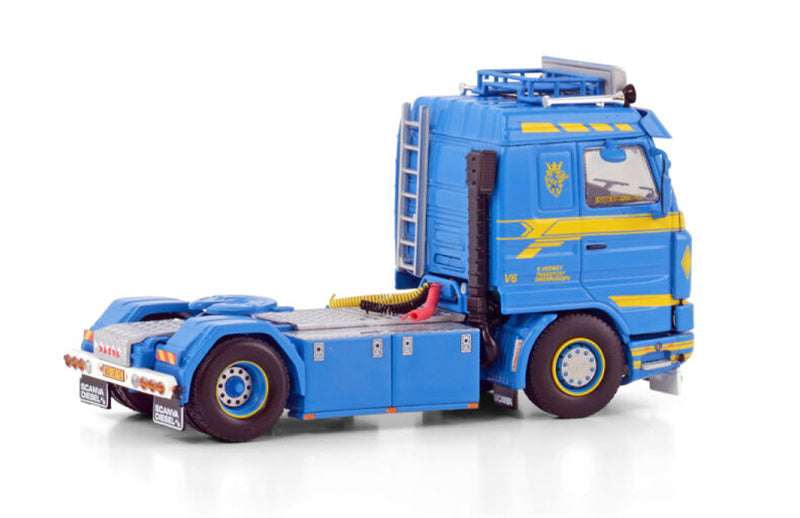 WSI SCANIA 3 SERIES STREAMLINE 4X2 K. Verweij blue 1:50 Truck Pre-built Model