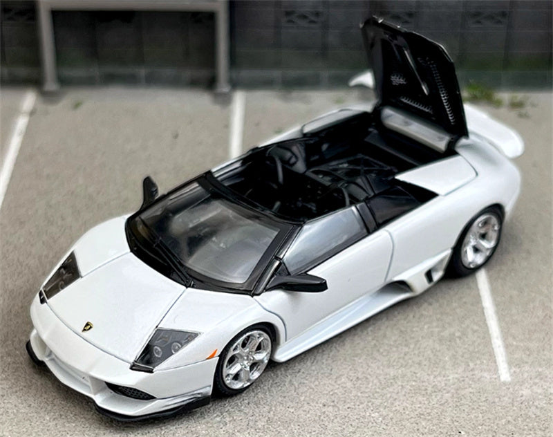 Phantom Knight Lamborghini Miura LP640 sports car Limited Edition 999PCS ONLY Convertible white 1:64 Car Pre-built Model view1
