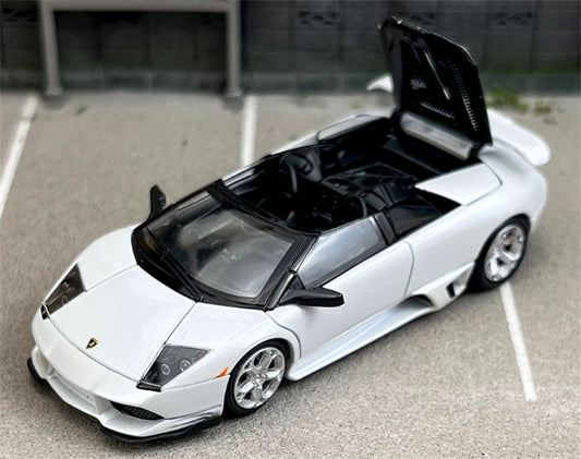 Phantom Knight Lamborghini Miura LP640 sports car Limited Edition 999PCS ONLY Convertible white 1:64 Car Pre-built Model view1