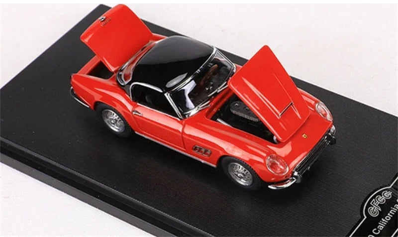 GFCC 1960 SWB Ferrari 250GT California Convertible Red Black Interior Limited Edition 499PCS ONLY LHD 1:64 car Pre-built Model view7