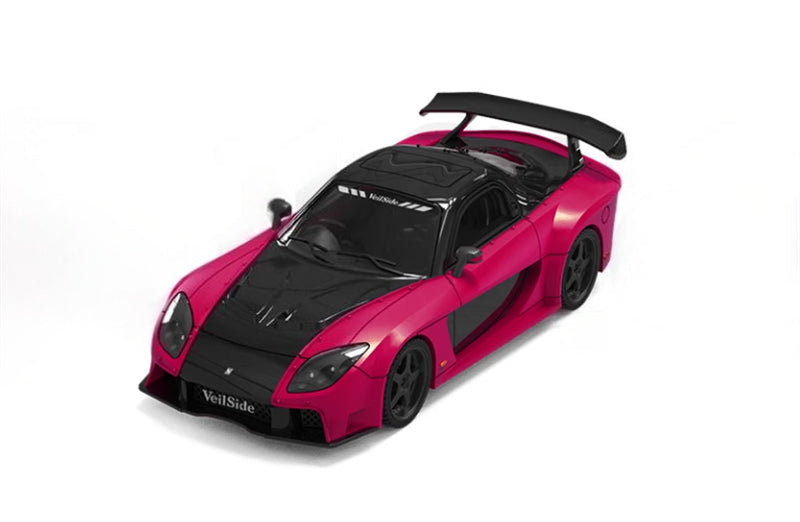 SUPDAR Mazda RX-7 Veilside Rose Red Limited Edition 999PCS ONLY 1:64 Car Pre-built Model view1