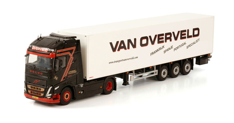 WSI VOLVO FH5 GLOBETROTTER XL 4X2 BOX TRAILER - 3 AXLE VAN OVERVELD 1:50 Truck Pre-built Model
