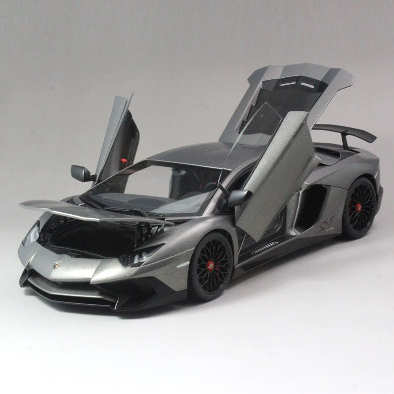 AUTOART Lamborghini Aventador LP750-4 SV Gray 1/18 car Pre-a Model
