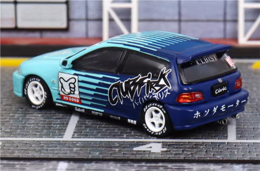 SW Honda Civic EG6 Feijin Coating Limited Edition 499PCS ONLY 1:64 Car Pre-built Model view2
