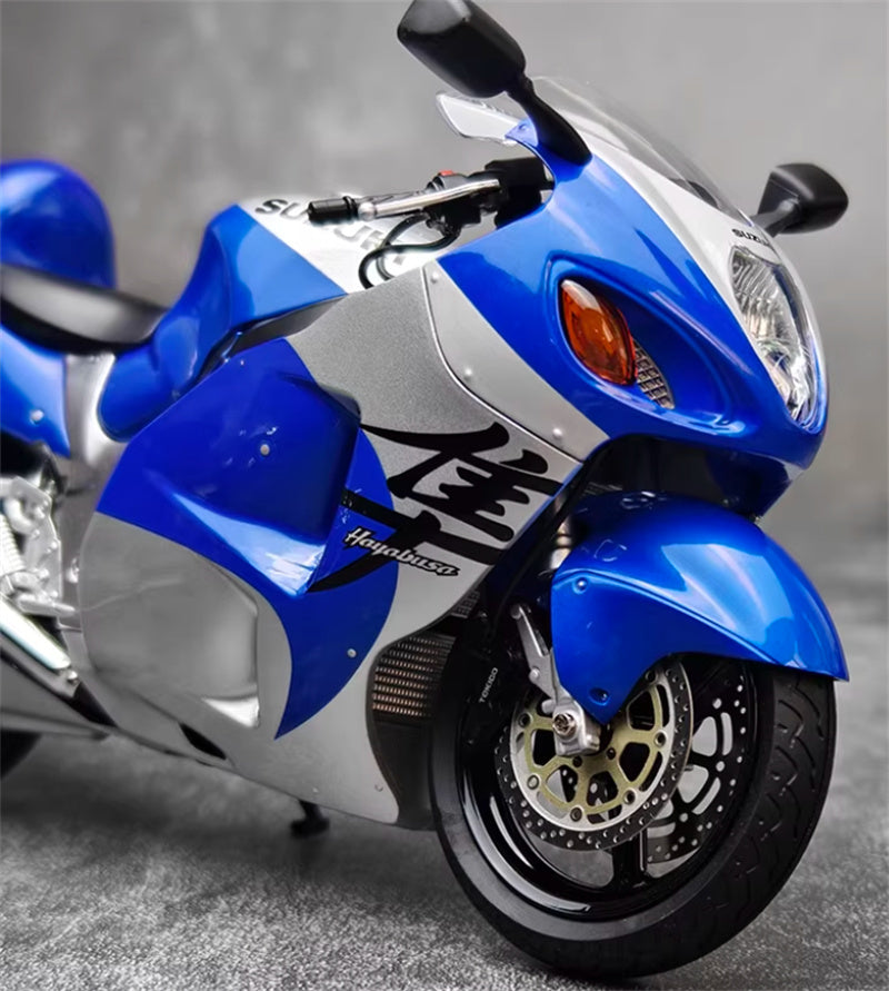 1:12 Suzuki GSX-1300R Hayabusa  blue - silver  LCD MODELS  DIECAST motorcycle Model