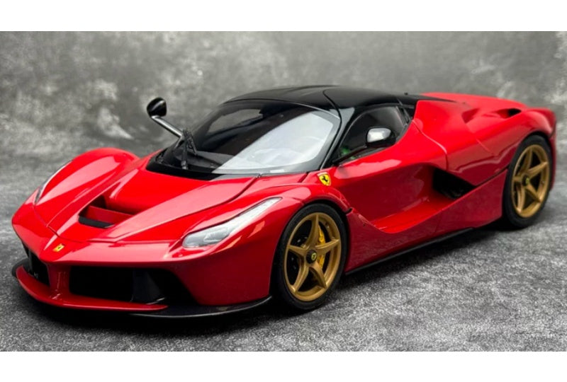 1:18 Ferrari LaFerrari  Standard Red Black Top - Gold Wheel BBR MODELS  DIECAST Model