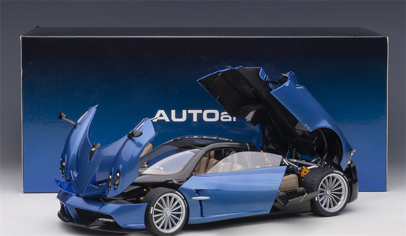 AUTOART Pagani Huayra Roadster Blue Carbon 1:18car Pre-a Model