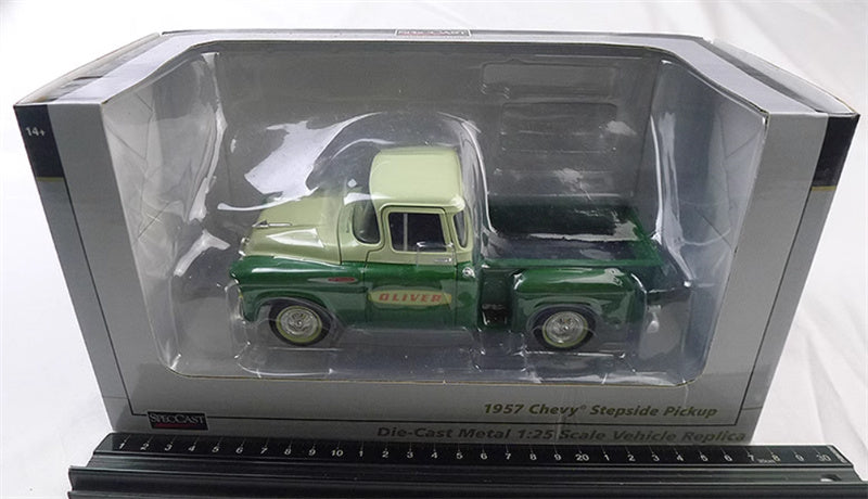 SpecCast 1957 Chevy Stepside Pickup Oliver green 1:25 Truck Pre-built Model