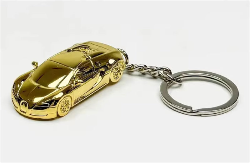 1:87 Bugatti   gold plating  SEEKER  DIECAST Keychain Model