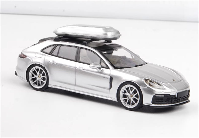 1:64 Porsche Panamera Travel version Limited Edition 699pcs ONLY  Silver Rhino Model DIECAST Model
