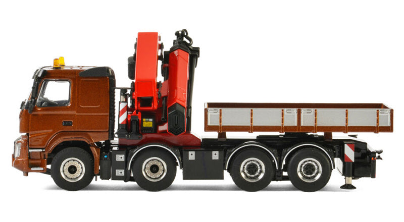 WSI VOLVO FMX SLEEPER CAB 8x4 + PALFINGER 7400.2 Premium Line 1:50 Truck Pre-built Model