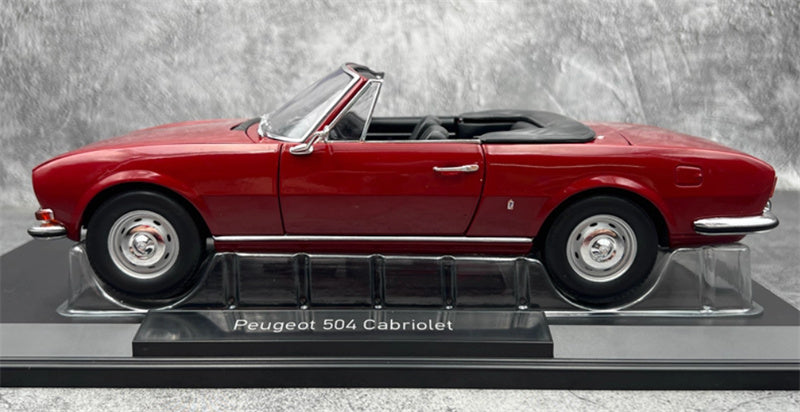 NOREV Peugeot 504 Cabriolet 1972 red 1:18 Car Pre-built Model view4