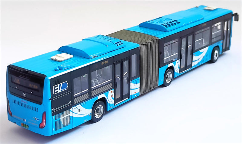 Beijing Public Transport Foton Ouhui New Energy BJ6160 5 routes Xiangyun Blue Articulated Bus 1:64 Bus Pre-built Model view5