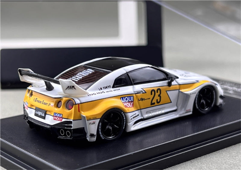mymodelcollect Nissan 35GT-RR #23 LBWK Limited Edition lightning 1:64 Car Pre-built Model view4