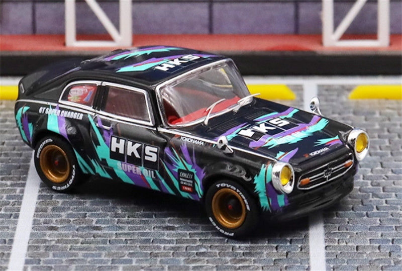 Mortal Honda S800 HKS coating 1:64 Car Pre-built Model view5