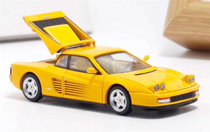 XF MODEL Ferrari Testarossa F110 supercar Yellow 1:64 Car Pre-built Model view3