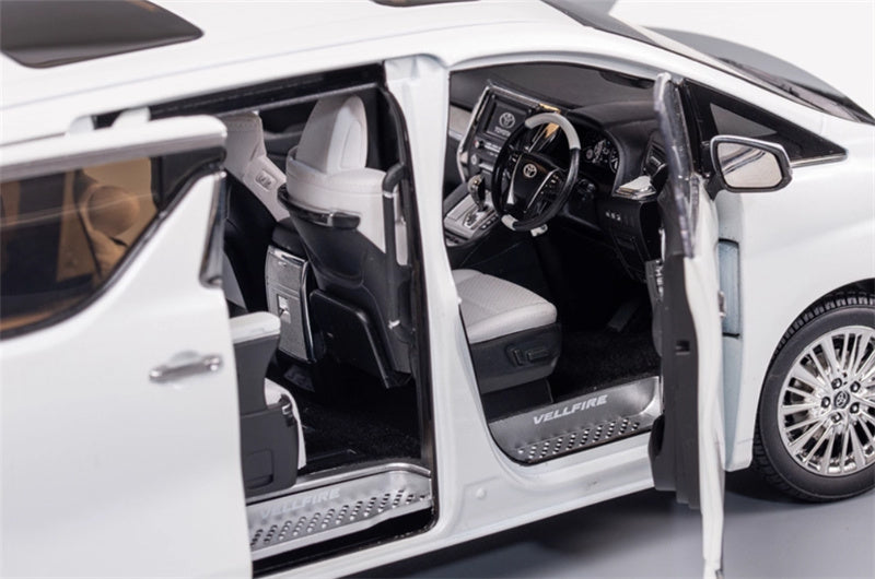 KengFai Toyota Vellfire MPV Business Vehicle white Right hand drive 1:18 Car Pre-built Model view11