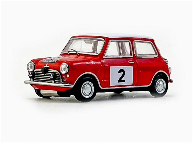 GCD Morris Cooper S Rallye Monte-Carlo 1966 #2 Red Right hand drive 1:64 Car Pre-built Model view1