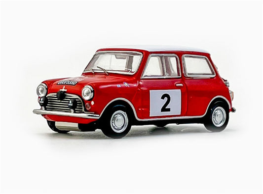 GCD Morris Cooper S Rallye Monte-Carlo 1966 #2 Red Right hand drive 1:64 Car Pre-built Model view1