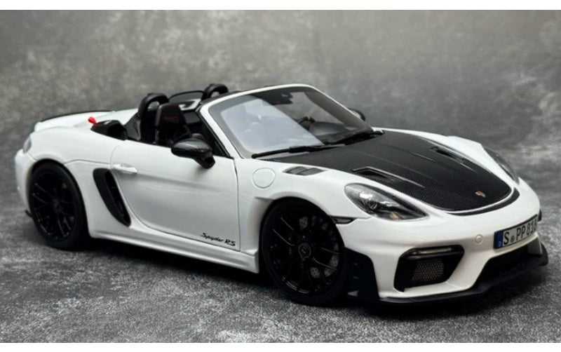 1:18 Porsche 718 Spyder RS White NOREV Convertible DIECAST Car Model