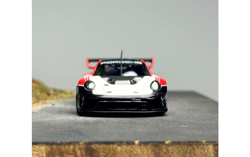 1:64 Porsche 911 992 GT3 R Rennsport  Red White Black HKM #911 Limited Edition 999PCS ONLY DIECAST Model