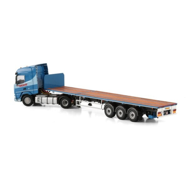 1:50 DAF VAN DER WERFF XF SH 4X2 FLATBED TRAILER 3 AXLE WSI   DIECAST Model