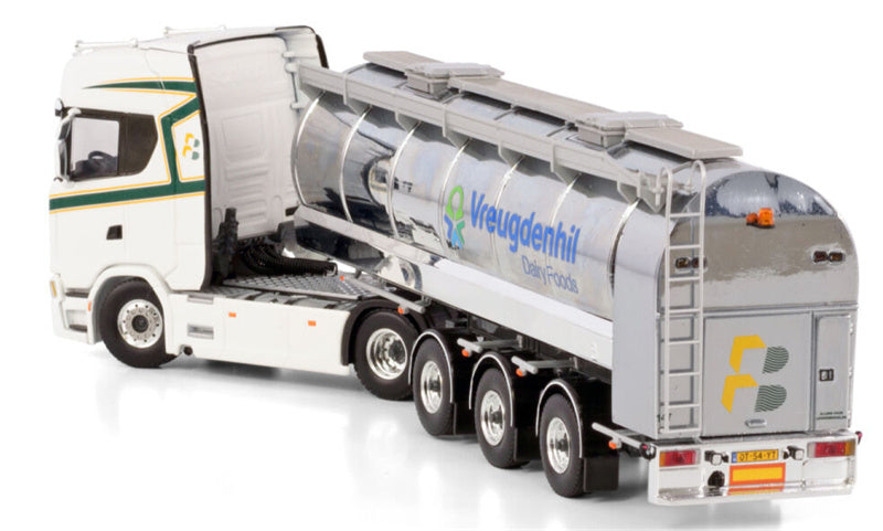 WSI SCANIA S HIGHLINE CS20H 4X2 RMO TANK TRAILER - 3 AXLE De Hoop & Blom Vreugdenhil 1:50 Truck Pre-built Model