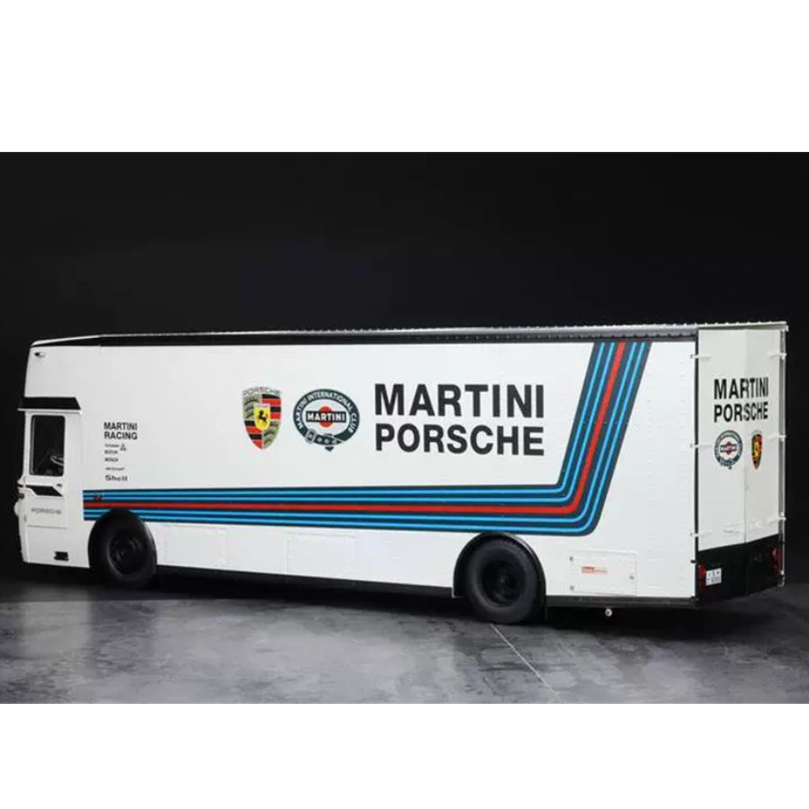Schuco Mercedes  Race Trans Porsche MARTINI transport vehicle 1:18  DIECAST Truck