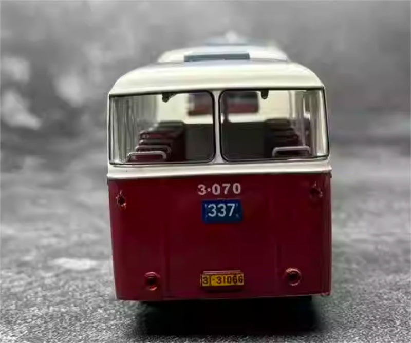 Beijing Public Transport Route 337 Skoda 706RO + Trailer 1:64 Bus Pre-built Model view8