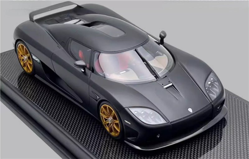 1:18 Koenigsegg CCXR 2010 Storm Black VMB Resin Car Model view3