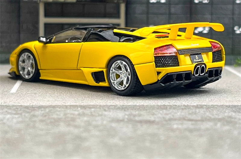 Phantom Knight Lamborghini Miura LP640 sports car Limited Edition 999PCS ONLY Convertible yellow 1:64 Car Pre-built Model view4