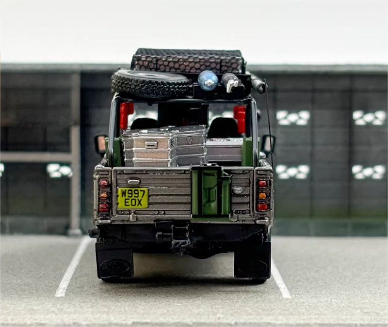 SW Land Rover Defender 110 Silver Grey Clean Edition Limited Edition 999PCS ONLY 1:64 car Pre-built Model view7