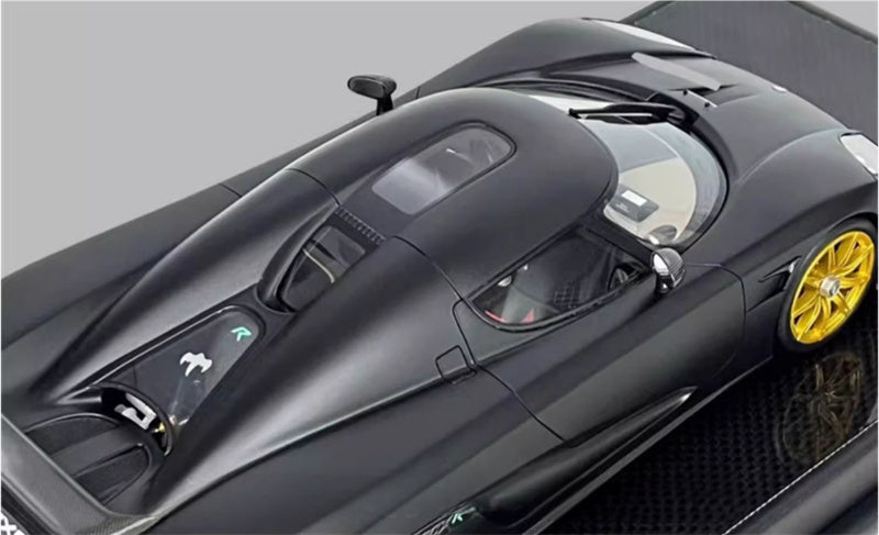 1:18 Koenigsegg CCXR 2010 Storm Black VMB Resin Car Model view5