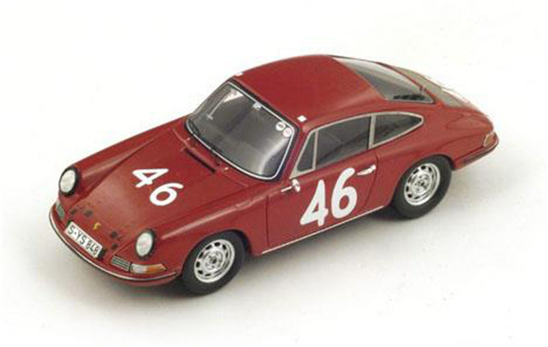 Spark Porsche 911S #46 Targa Florio 1967 RED 1:43 Car Pre-built Model view1