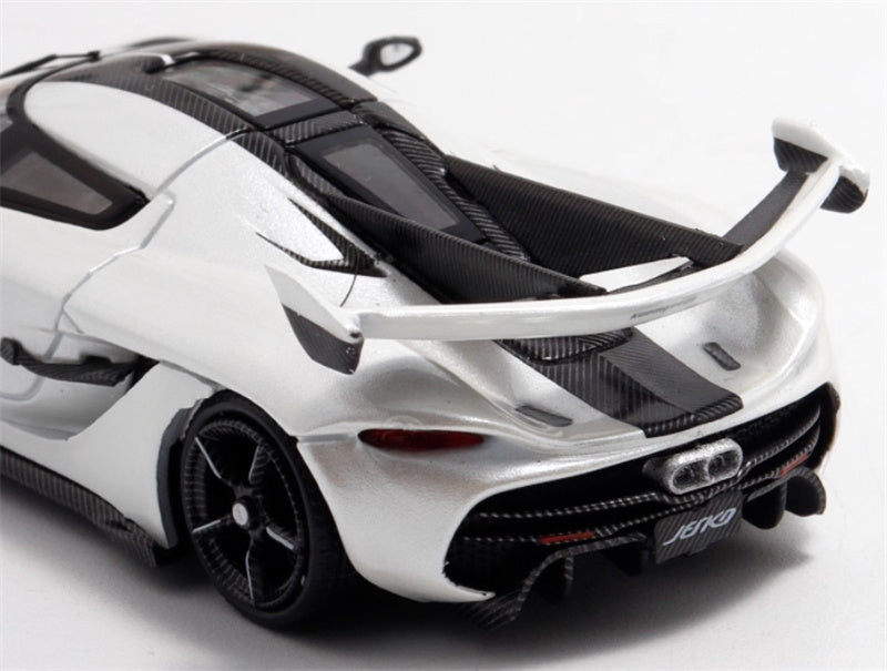 HKM & BSC Koenigsegg jesko supercar white with black lines Limited Edition 500PCS ONLY 1:64 Car Pre-built Model view5