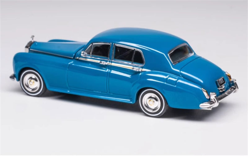GFCC 1965 Rolls Royce Silver Cloud III classic car Vintage Blue LHD 1:64 car Pre-built Model view3