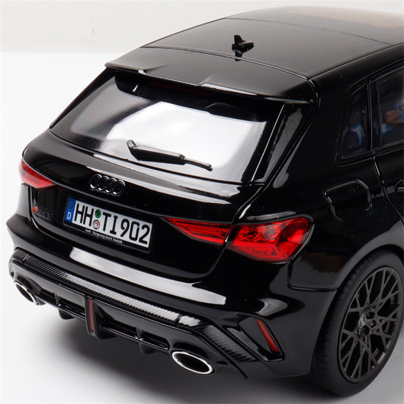 NOREV 2025 Audi RS3 A3 black 1:18 Car Pre-built Model view9