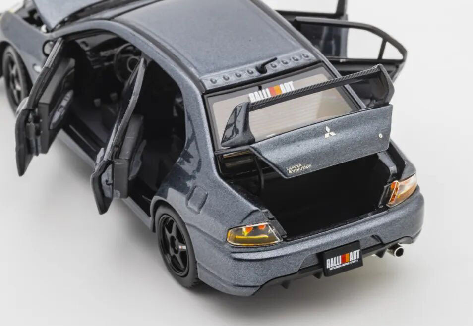 1:43 Mitsubishi Lancer Evolution IX EVO9 Rallyart GATHERJOY Diecast Model Grey