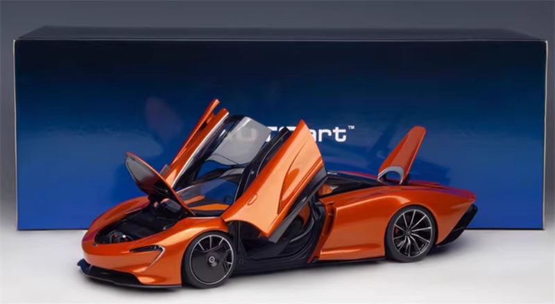 AUTOART McLaren Speedtail supercar orange 1:18 Car Pre-built Model view11