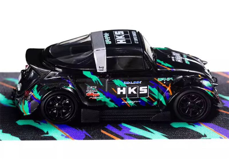 TIMEMICRO VW Beetle HKS Limited Edition 999PCS ONLY 1:64 Car Pre-built Model view5