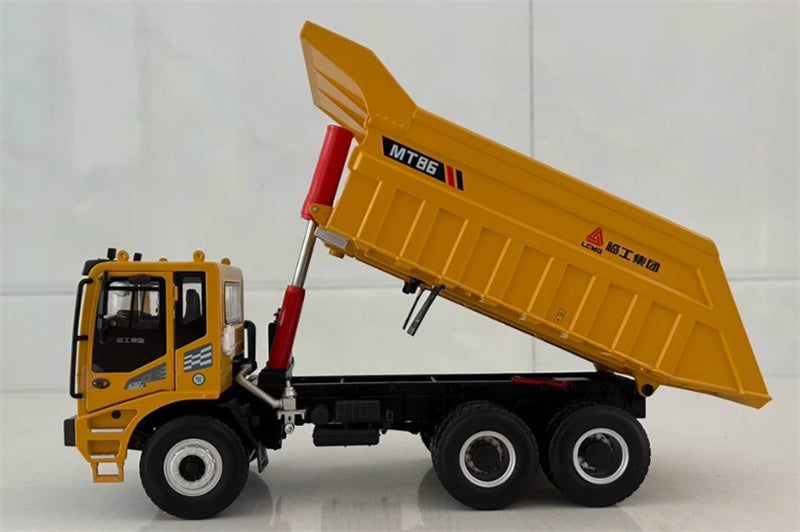 LGMG SDLG MT86HF Off Highway Mining Self dumping Truck Engineering Yellow 1:35 Truck Pre-built Model