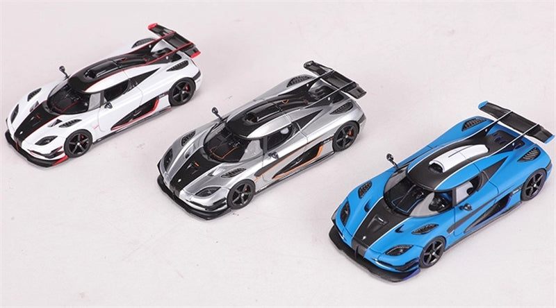 VMB Koenigsegg One 1 Tricolor Commemorative Edition Set Limited Edition 299PCS ONLY 1:64 car Pre-built Model view1