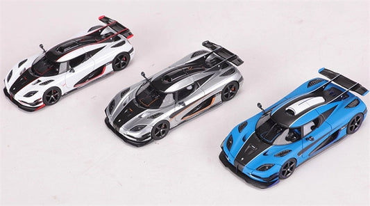 VMB Koenigsegg One 1 Tricolor Commemorative Edition Set Limited Edition 299PCS ONLY 1:64 car Pre-built Model view1