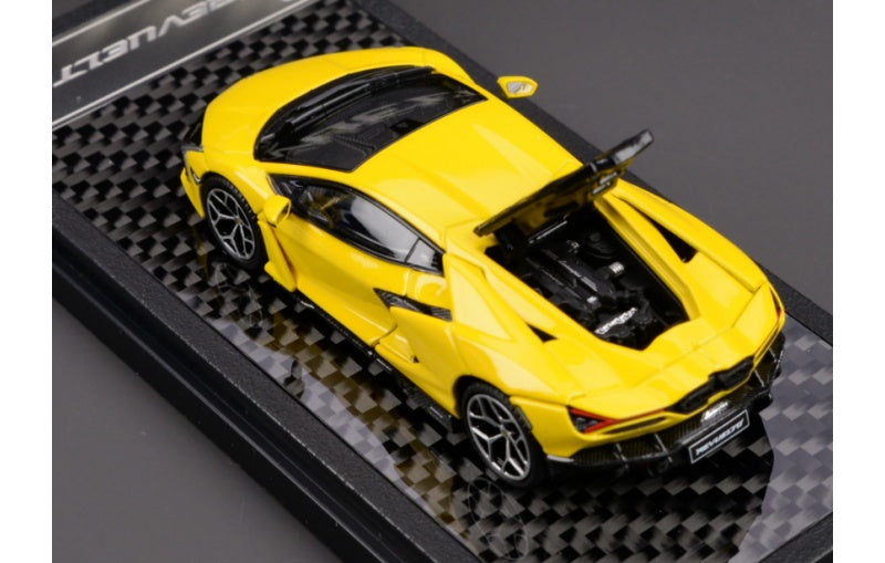 1:64 Lamborghini Revuelto LCD bright yellow Diecast Model view6
