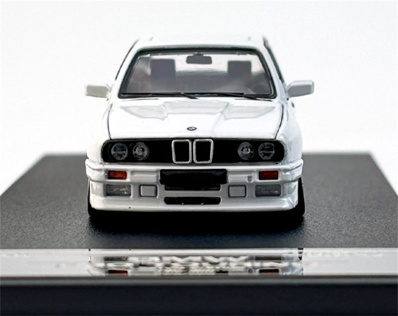 Mortal BMW E30 3 Series Touring Lowered Version version Openable Hood Pearl white Limited Edition 499PCS ONLY 1:64 Car Pre-built Model view8