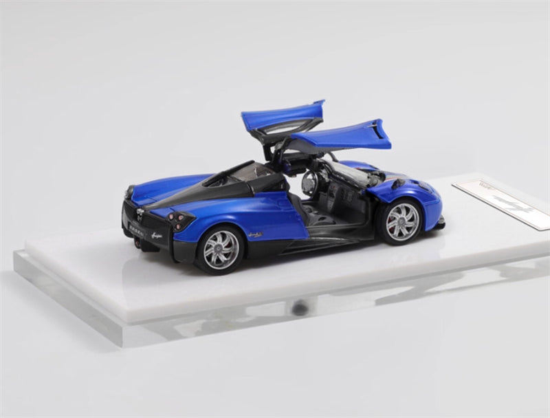HKM Premium Pagani Huayra Coupe Ocean Blue Limited Edition 999PCS ONLY 1:64 Car Pre-built Model view3