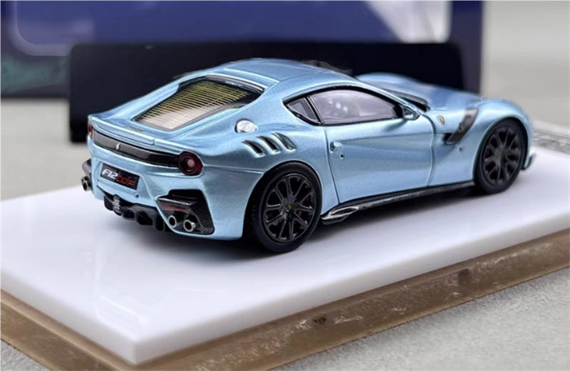 Stance Hunters Ferrari F12 TDF Supercar Limited Edition 499PCS ONLY Ice blue 1:64 Car Pre-built Model view8