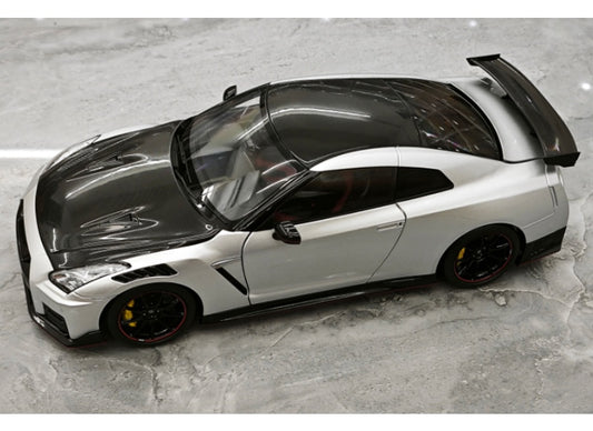 1:18 Nissan GT-R NISMO R35 2022 Ultimate Metal Silver MOTORHELIX Special Edition Limited Edition 699PCS ONLY DIECAST Model
